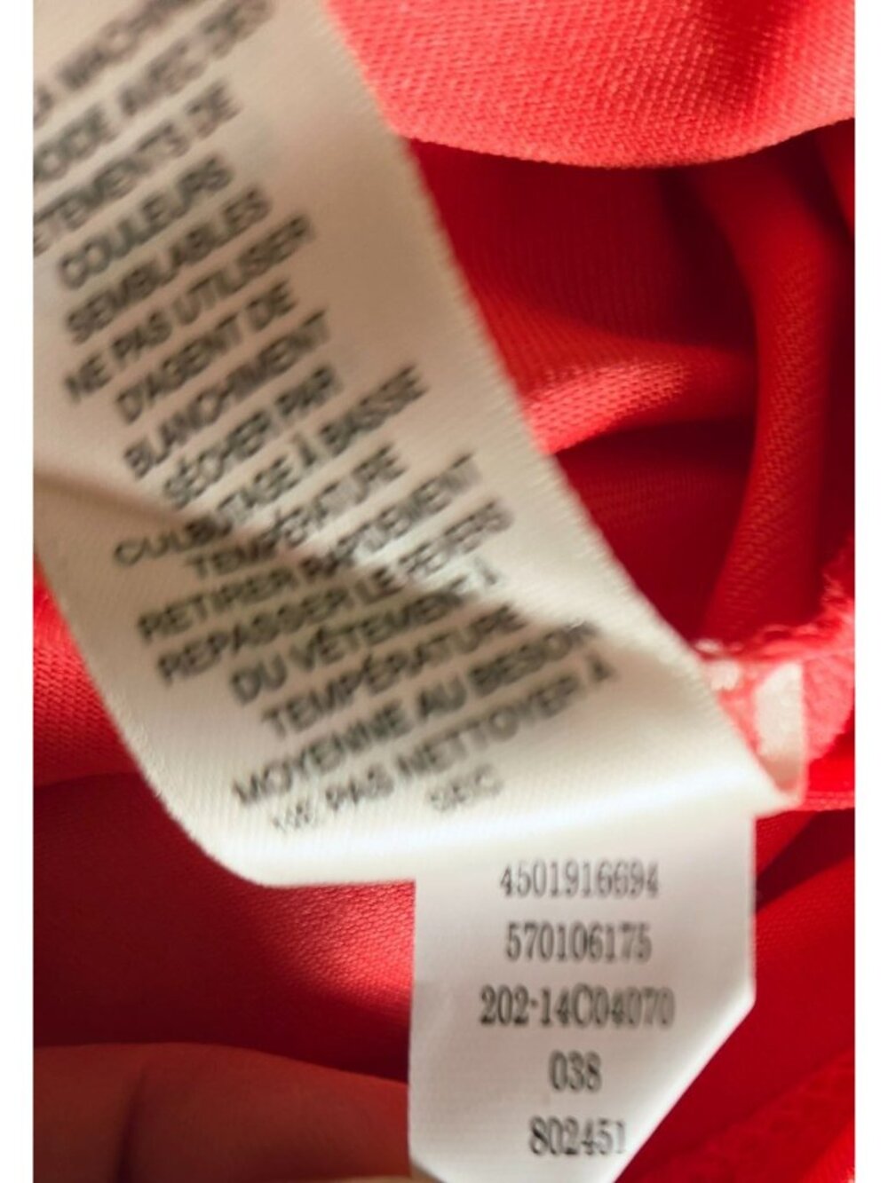 Chico's Microfeel Timeless Stank Basic Knit Caribbean Coral Women Size 2 NEW - Picture 10 of 11
